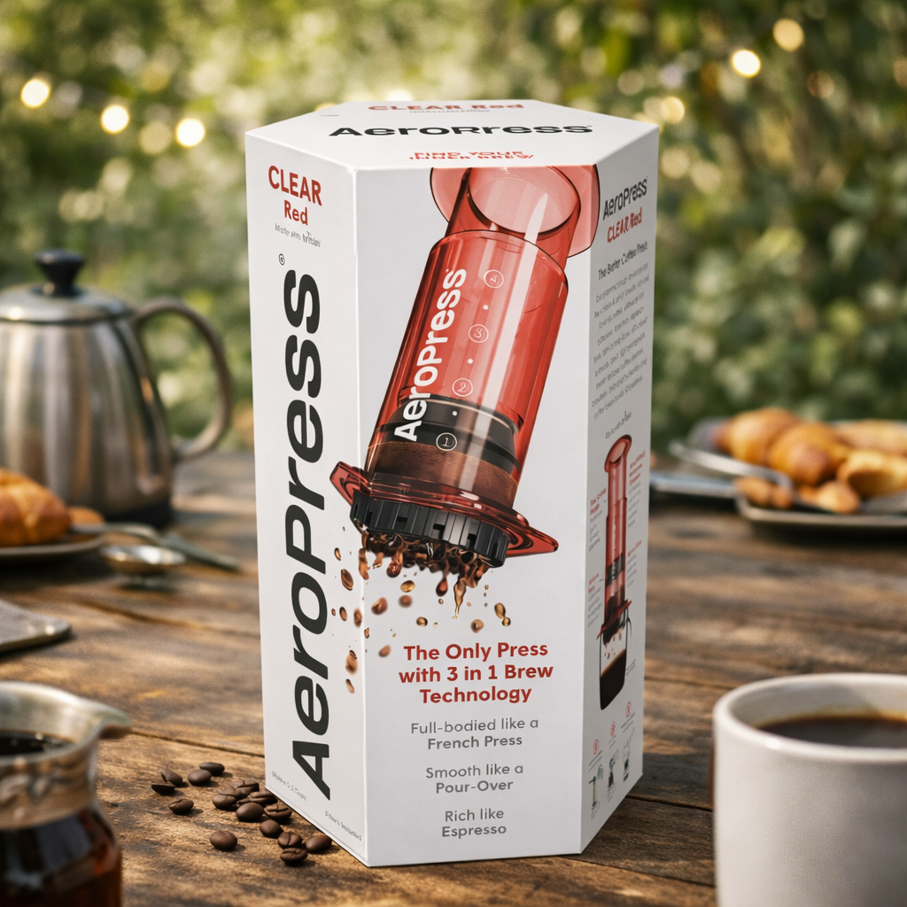 AeroPress RED Coffee Maker - Limited Edition