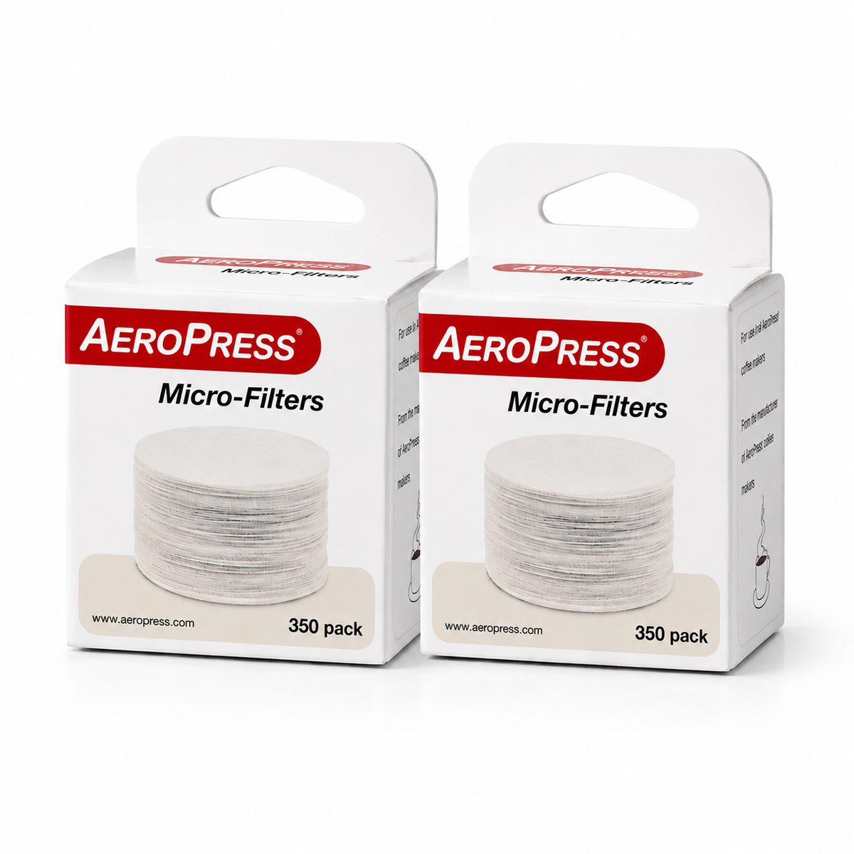 AeroPress Micro-Filters 350 Pack x 2 (700 Filters Total) – Genuine Replacement Coffee Filters for AeroPress Coffee Makers