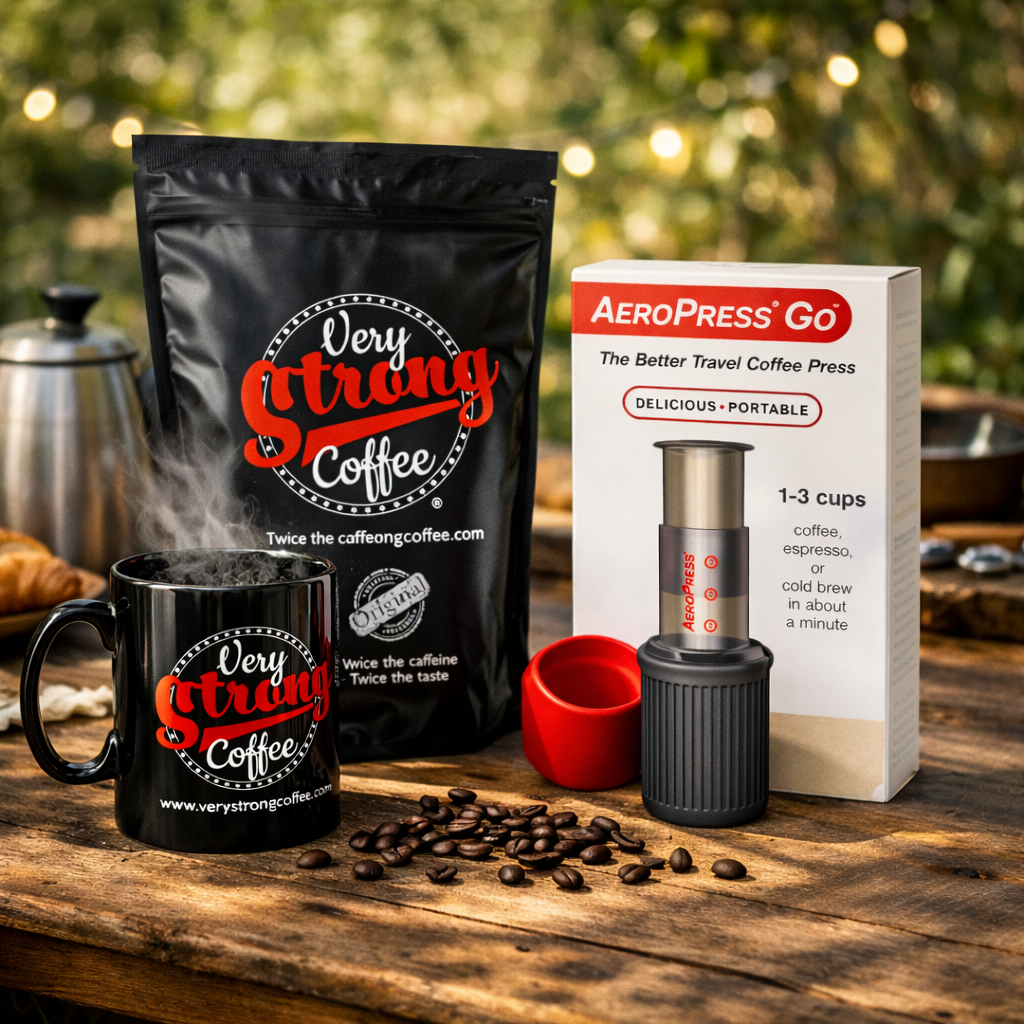 Very Strong Coffee with VSC Mug and Aeropress Go