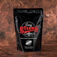 a bag of very strong coffee